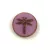 Cseh table cut gyöngy - hosszában fúrt kerek szitakötő mintás - Pink Travertine - 74020-86800 - 17 mm