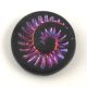 Special Shapes - Czech Glass Bead - Matt Black Sliperit - fossil - 18mm