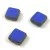 Cseh table cut gyöngy - hosszában fúrt négyzet - Sapphire Travertine - 10x10mm