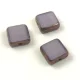 Cseh table cut gyöngy - hosszában fúrt négyzet - Purple Bronze - 10x10mm