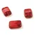 Cseh table cut gyöngy - hosszában fúrt tégla - Pink Pommegranate Travertine - 12x8mm