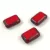 Cseh table cut gyöngy - hosszában fúrt tégla - Red Travertine - 12x8mm