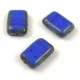Cseh table cut gyöngy - hosszában fúrt tégla - Sapphire Travertine - 12x8mm