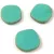 Cseh table cut gyöngy - hosszában fúrt - Turquoise Green Travertine - 22mm