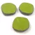 Cseh table cut gyöngy - hosszában fúrt - Green Travertine - 22mm