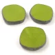 Cseh table cut gyöngy - hosszában fúrt - Green Travertine - 22mm