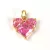 Pendant - Gold Plated - Zircon deco - 12 x 12 x 3.5 mm