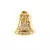 Pendant - Bell - Gold Plated - Zircon deco - 11 x 8 x 2mm