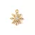 Pendant - Gold Plated - Zircon deco - 14 x 11 x 4mm