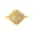 Link - Sun - Gold Plated - Zircon deco - 20 x 25 x 3mm