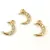 Pendant - Gold Plated - Zircon deco - 12 x 8 x 2mm