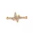 Pendant - Pulse - Gold Plated - Zircon deco - 9 x 17 x 2mm