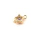 Link - Gold Plated - Zircon deco - 10 x 7 x 4mm