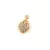 Pendant - Gold Plated - Zircon deco - 13 x 8 x 3mm
