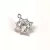 Pendant - Star - Zircon deco - 15 x 14 x 5mm