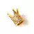 Link - Crown - Gold Colour - Zircon deco - 10x12mm