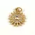 Pendant - Sun - Gold Plated - Zircon deco - 14mm