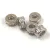 Metallic bead - Cilinder - Platinum Colour - Crystal Zircon deco - 6 x 3.5 mm