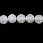 Achát gyöngy - matt alabaster - 8mm
