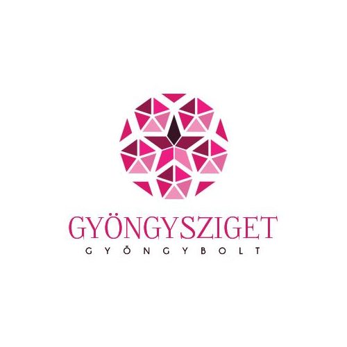 Achát gyöngy - dzy - csiszolt - színezett - agyag - 8mm