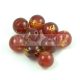 Agate - round bead -Dragon - brown - 8mm
