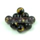 Agate - round bead -Dragon - jet - 8mm