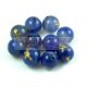 Agate - round bead -Dragon - blue - 8mm