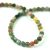 Indian Agate - round bead - faceted - 4mm - strand