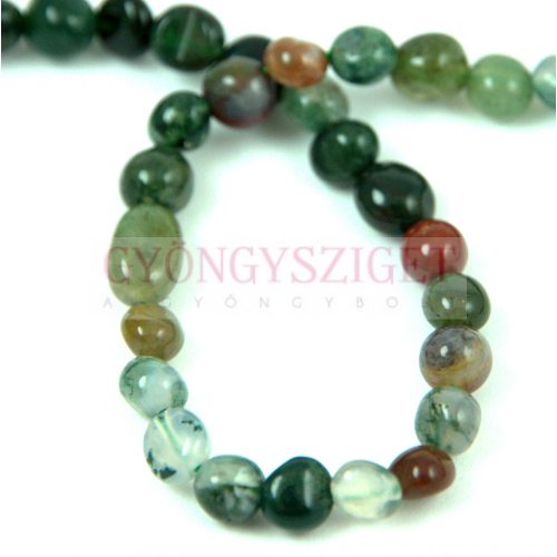 Indian Agate - oval bead - 49pcs/strand