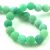 Achát gyöngy - matt erezett - Emerald - 8mm (kb. 45 db/szál)