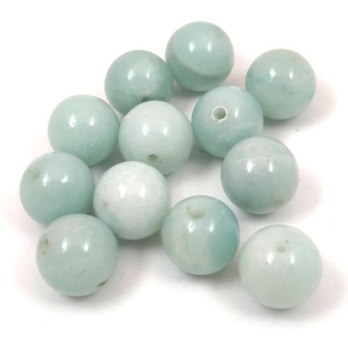Amazonit - faceted round bead -8mm