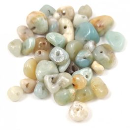 Amazonite - splitter beads - 15g