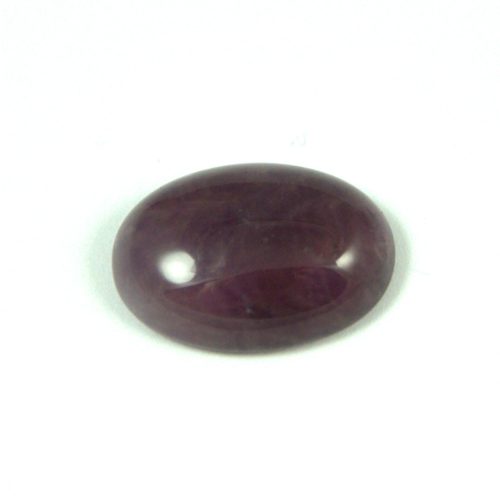 Ametiszt gyöngy - ovalis kaboson - 13x18mm