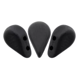 Amos® par Puca®gyöngy gyöngy - Jet Matte - 5x8 mm