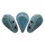 Amos® par Puca®gyöngy - Opaque Aqua Bronze - 5x8 mm