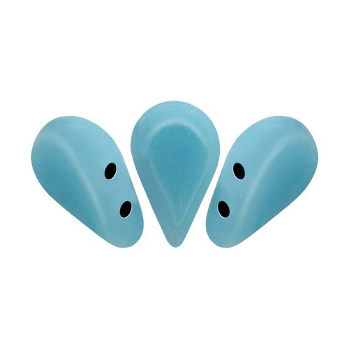 Amos® par Puca®gyöngy - Opaque Aqua - 5x8 mm