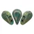 Amos® par Puca®gyöngy - Opaque Green Turquoise Bronze - 5x8 mm