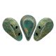 Amos® par Puca®gyöngy - Opaque Green Turquoise Bronze - 5x8 mm