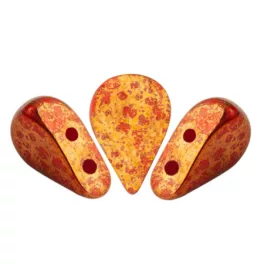   Amos® par Puca®gyöngy - Opaque Light Coral Bronze - 5x8 mm