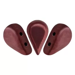   Amos® par Puca®gyöngy - Opaque Light Coral Burgundy - 5x8 mm