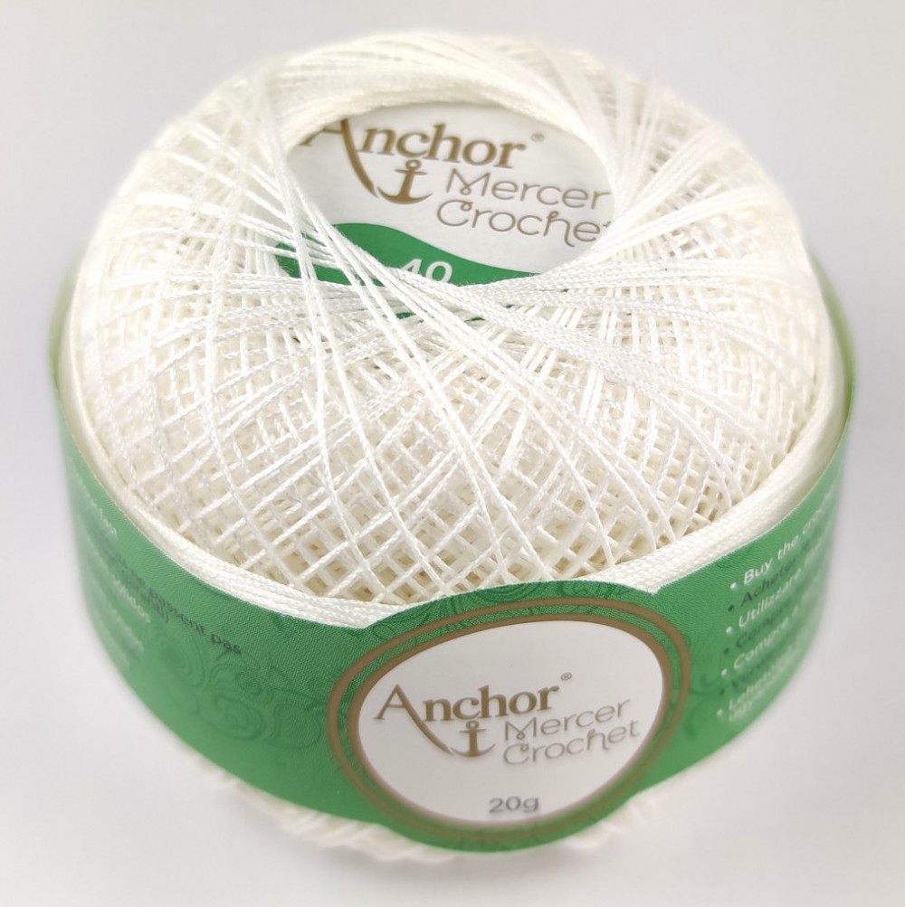 Anchor Crochet Thread Size 40 White