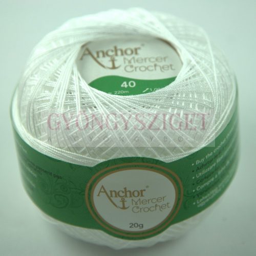 Anchor Crochet Thread - Size 40 - White