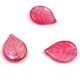 Apple Leaf - cseh üveg szirom gyöngy - Crystal Red AB - 18x13mm