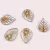 Apple Leaf - cseh üveg szirom gyöngy - Amethyst Gold - 18x13mm