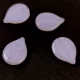 Apple Leaf - cseh üveg szirom gyöngy - Violet - 18x13mm