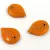 Apple Leaf - cseh üveg szirom gyöngy - Pumpkin Gold - 18x13mm
