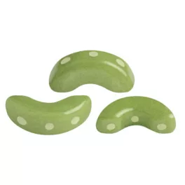 Arcos® par Puca®gyöngy - Opaque Pistachio - 5x10 mm