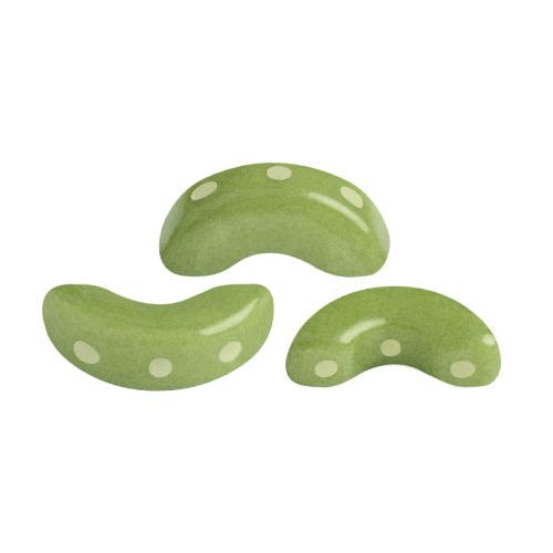 Arcos® par Puca®gyöngy - Opaque Pistachio - 5x10 mm