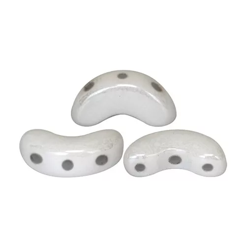 Arcos® par Puca®gyöngy – white luster - 5x10 mm