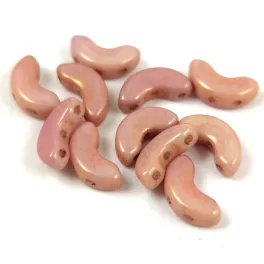   Arcos® par Puca®gyöngy gyöngy - White Pink Luster - 5x10 mm